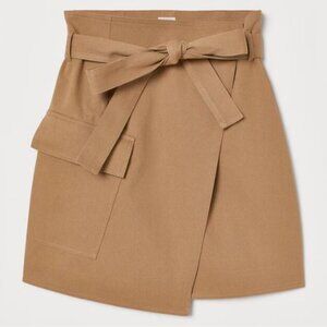 H&M | Tan Wrapover Skirt